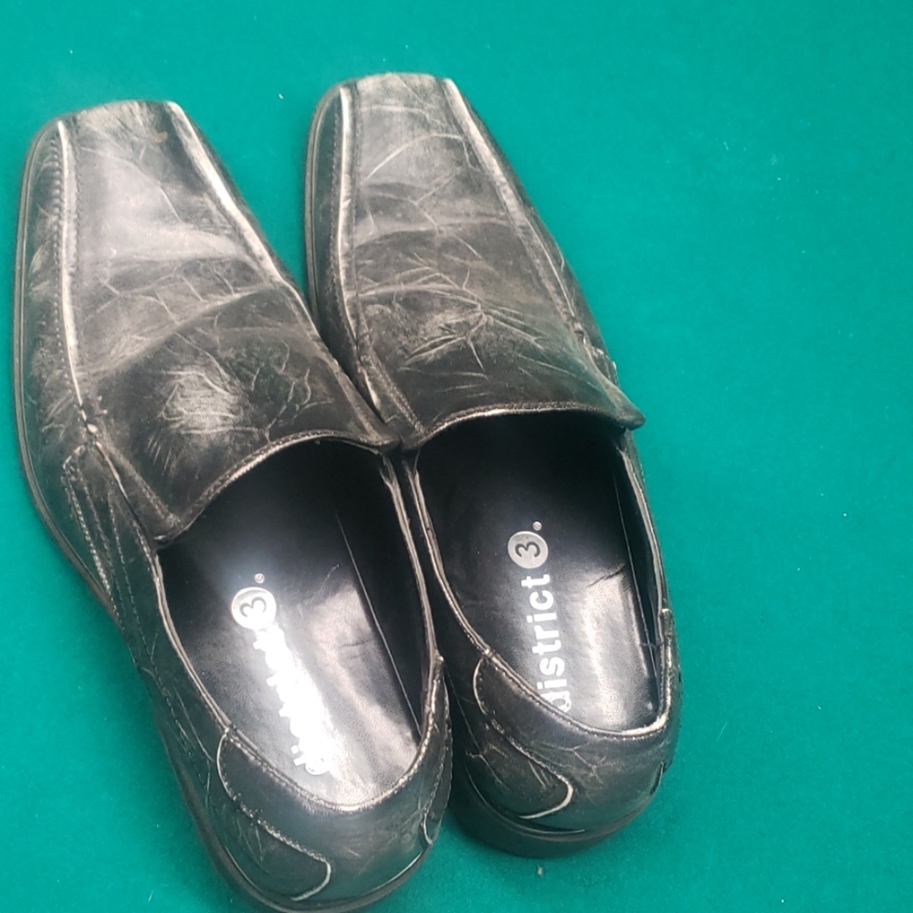 District 3 mens leather dress shoes sz 12